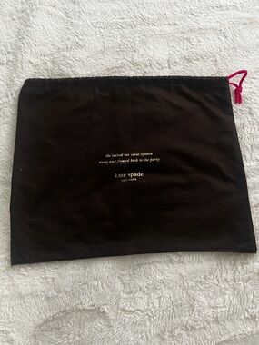 Kate Spade Dust Bag with Pink Drawstring